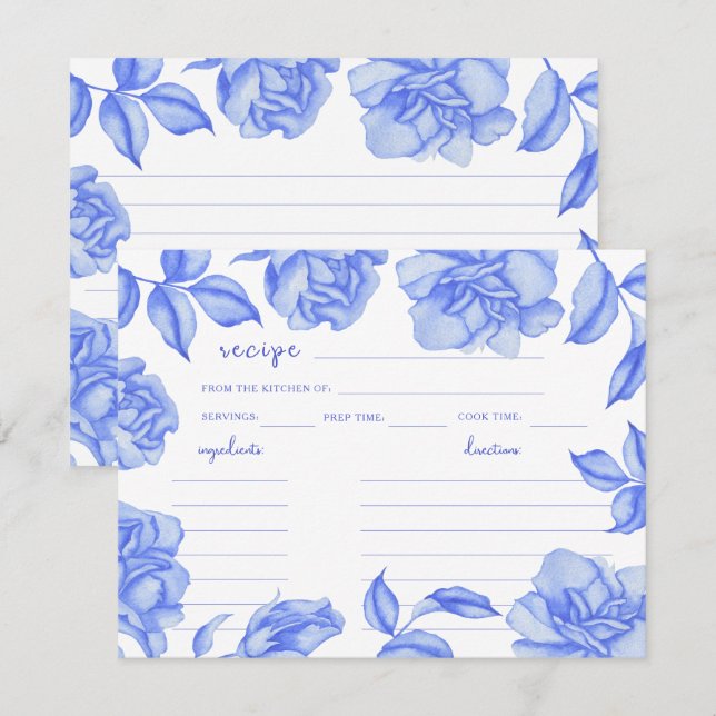 Something blue -  bridal shower recipe (Devant / Derrière)
