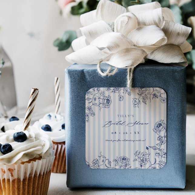 Something Blue Favor Stickers Bridal Shower Labels (Créateur téléchargé)