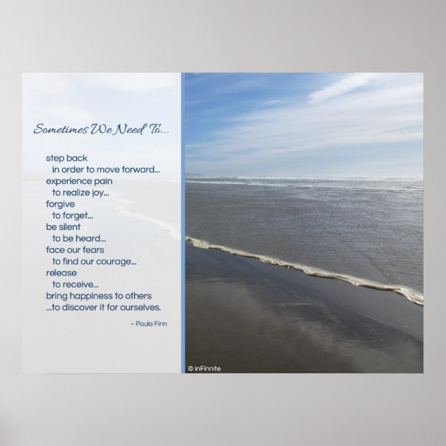 Sometimes we need to...Inspirational poster (Devant)