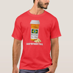 Sommeil de BJJ sans T-shirt d'obscurité de pilule