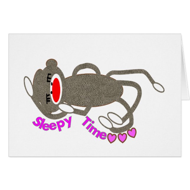 Sommeil de singe de chaussette "de temps (Devant horizontal)