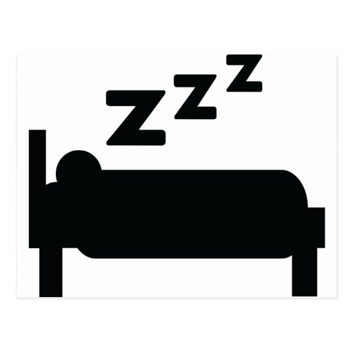 sommeil de zzz de sleepyhead carte postale Zazzle