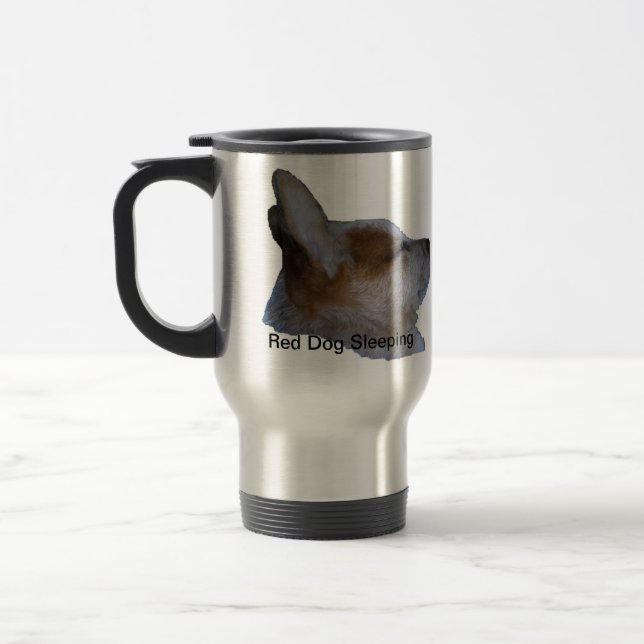 Sommeil rouge de chien de tasse (Gauche)