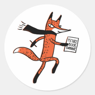 Sommet du livre photo - Dash Fox Sticker