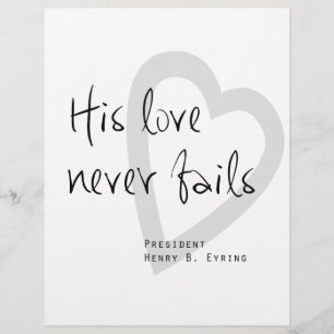 son amour ne manque jamais henry b eyring citation