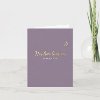 Son amour vit encore carte de la fête des mères