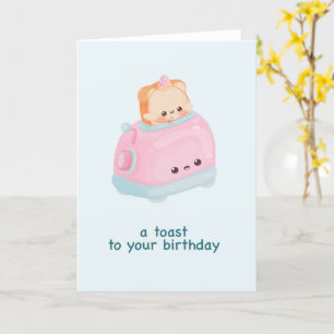 Son Beau Toast À Votre Anniversaire Pun Carte Anni