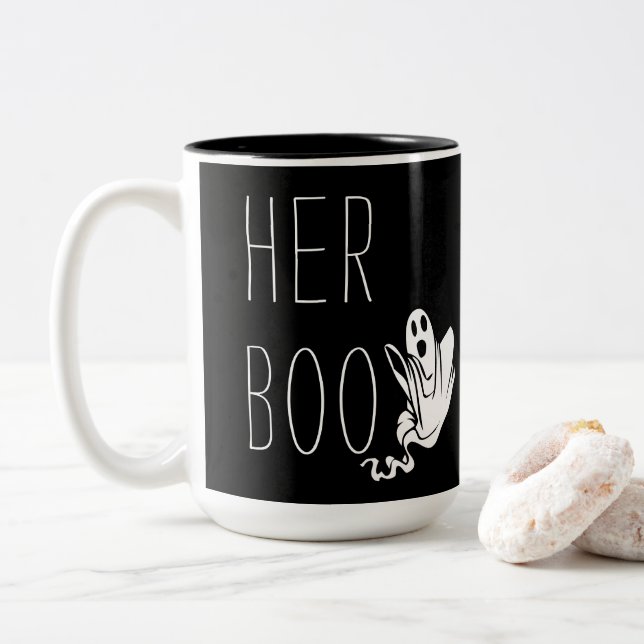 SON BOO Halloween Mug (Avec donut)