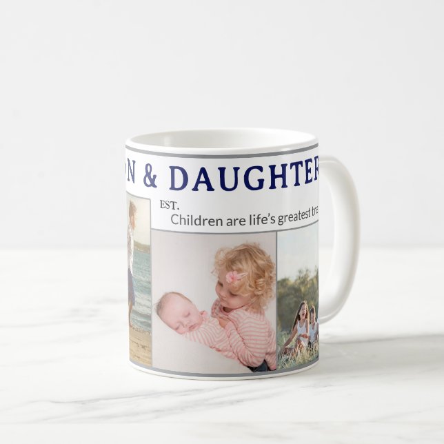 Son & Daughter Personalized Coffee Mug Gift (Devant droit)