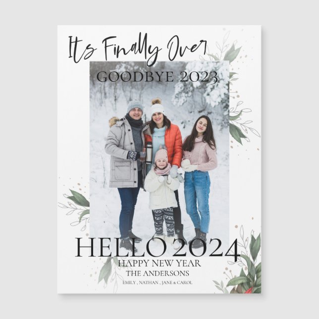 Son Finalement Au revoir 2023 Bonjour 2024 Nouvel  (Devant)