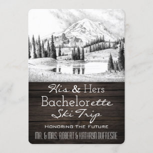 Son Invitation de voyage de ski Bachelor/Bachelore