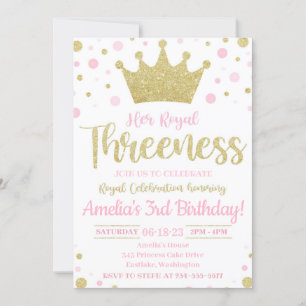 Son Invitation Royale de la Mention   Princesse In