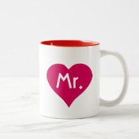 Son M. Mug au coeur rouge - M. et Mme tasses