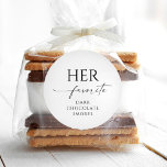 Son Mariage Préféré Faveur Editable Stickers Rond<br><div class="desc">Ajoutez ces étiquettes personnalisables à vos gâteries préférées mariage ! Créez ses autocollants et ses autocollants ronds. Faites connaître à tous vos invités mariages vos gâteries préférées.</div>