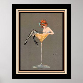 "Son Martini" Impression Art Déco 1920
