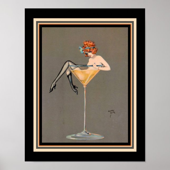 "Son Martini" Impression Art Déco 1920 (Devant)