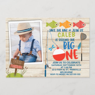 Son O-fish-al photo Invitation de premier annivers
