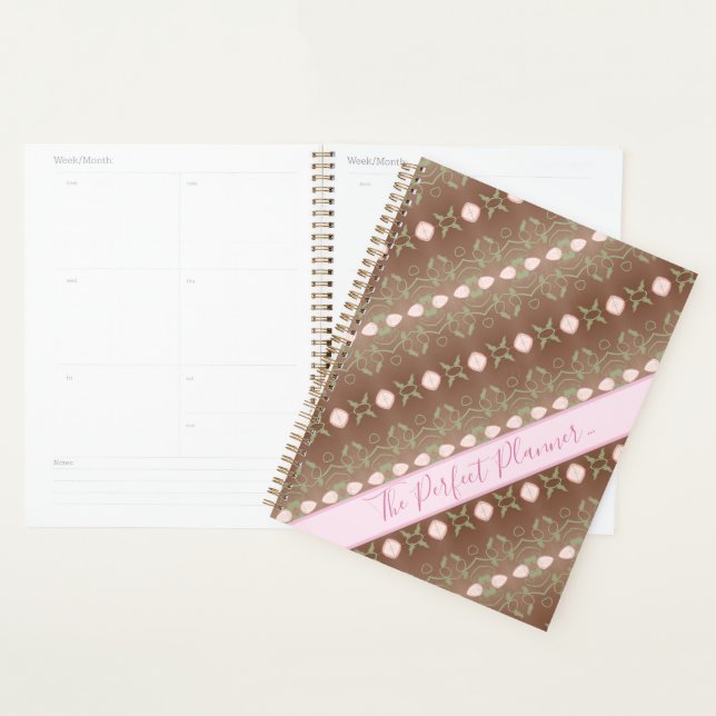 Son planificateur parfait avec des accents roses (Devant avec enveloppe)