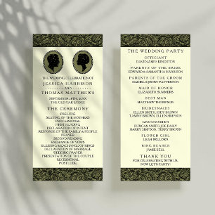 Son & ses Art Déco Silhouette Wedding Programme
