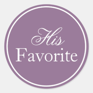 Son Sticker Mariage favori Lilac Lavender Purple
