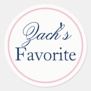 Son Sticker Mariage Groom favori Blush Pink/Navy