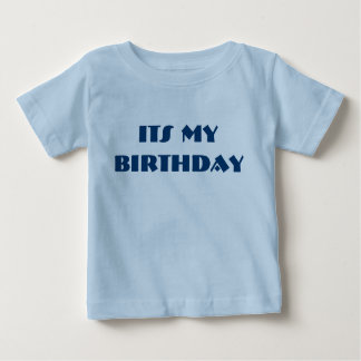 Son t-shirt My Birthday avec avant et arrière Text