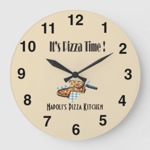 Son temps de pizza - horloge de Palor de pizza