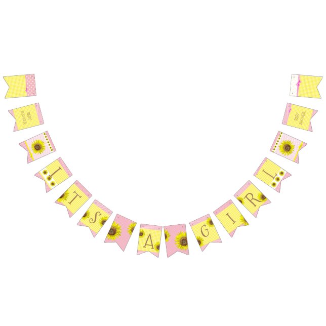 Son une bannière de baby shower de tournesol de (Tout)