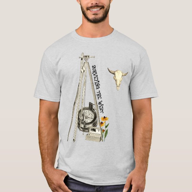 SONDAGE WESTERN LAND SURVEYOR OLD WEST T-Shirt (Devant)
