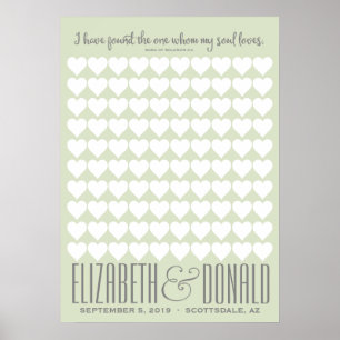 Song of Solomon Wedding Poster - CHOOSE YOUR COLOR