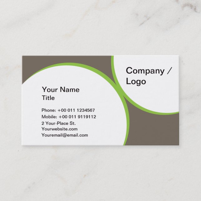 Sonne le carte de visite simple (Devant)