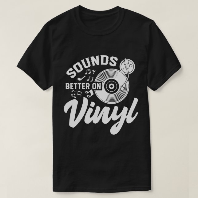 Sonne mieux sur Vinyl Retro Music T-Shirt (Design devant)