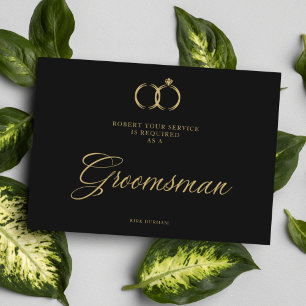 Sonneries minimalistes Mariages Groomsman Luxe