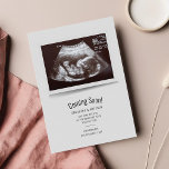 Sonogramme De Grossesse Prochainement Faire-part B<br><div class="desc">C'est toujours un bon moment pour partager cette nouvelle passionnante avec votre plus proche et le plus cher. Customisez cette carte de faire-part budgétaire en téléchargeant votre photo ultrasonore,  ajoutez vos détails et faites connaître cette nouvelle spéciale à tout le monde.</div>