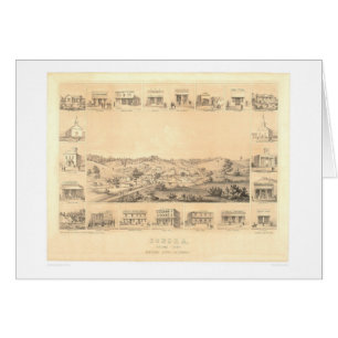 Sonora, carte panoramique 1854 (1647A) de CA -