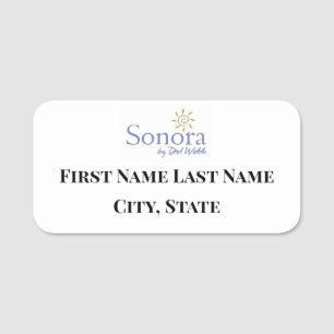 Sonora par Del Webb Nom Badge