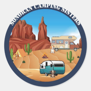 Sonoran Camping Sisters Stickers
