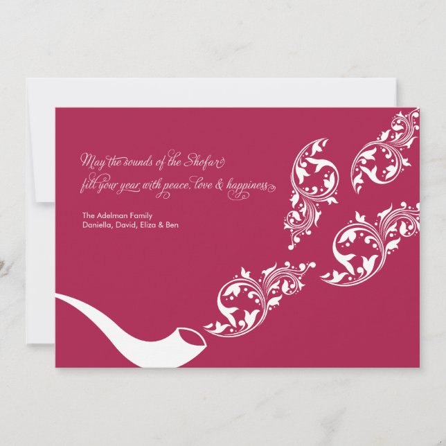 Sons de la carte à plat Shofar (Devant)