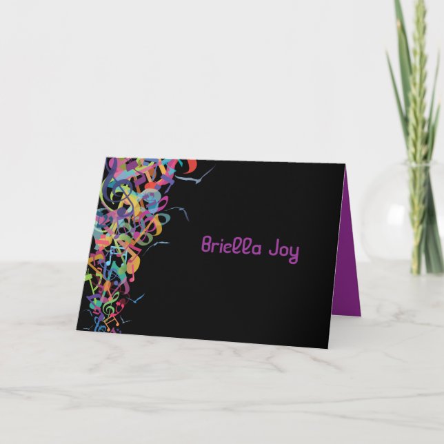 SONS DE LA TORAH Bat Bar Mitzvah Carte de remercie (Devant)