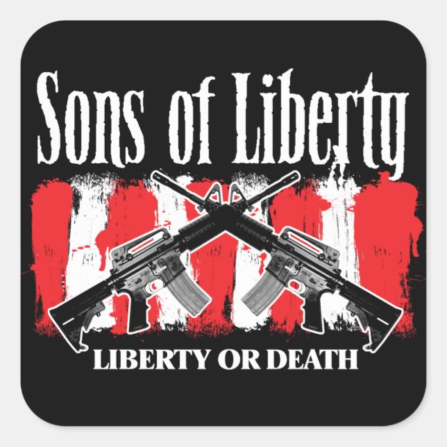 Sons of Liberty LIBERTY OU MORT autocollants (Devant)