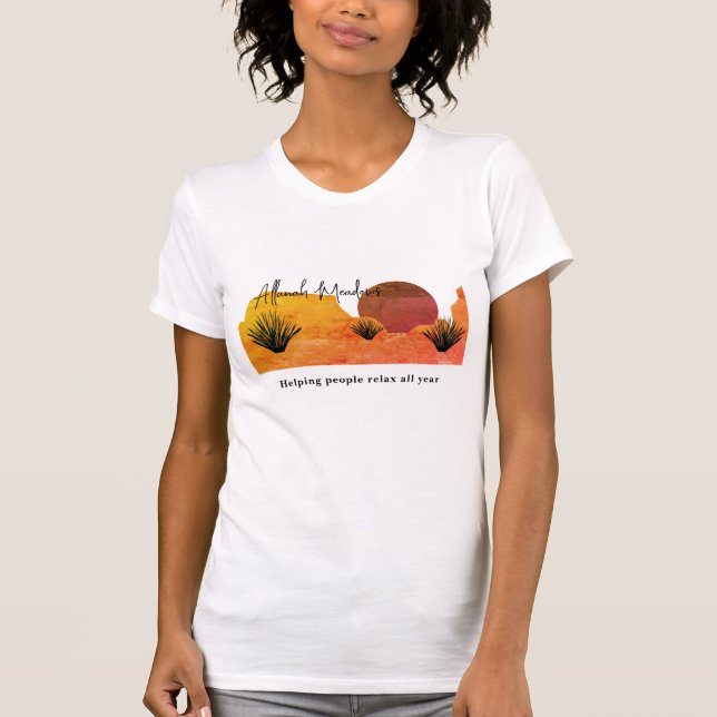 Soothing Desert Moon Meditation T-Shirt (Devant)
