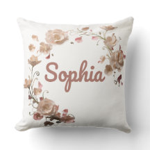 Sophia coussin à fleurs