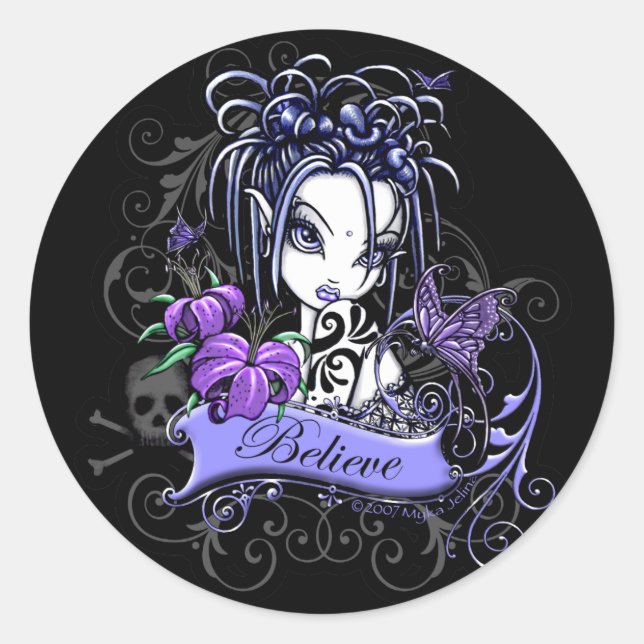 "Sophia Lilly" Croyez Stickers Art Fairy (Devant)