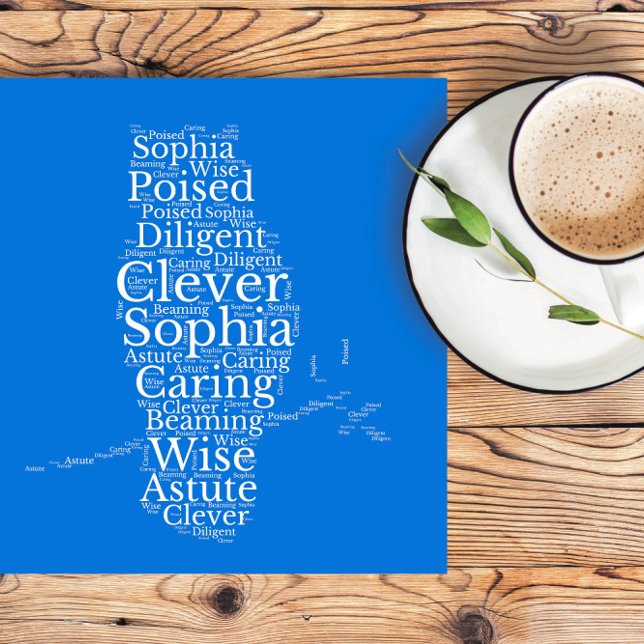 Sophia Nom Cloud Personnalisable Poster (Créateur téléchargé)