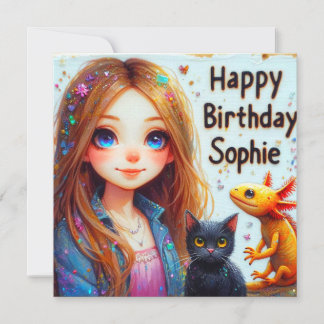 SOPHIE ~ Joyeux anniversaire ~ AXOLOTL ET CAT ~