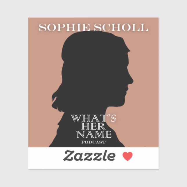 Sophie Scholl Sticker (Feuille)
