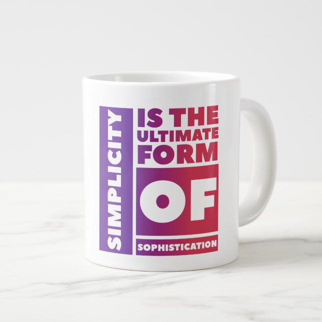 Sophistication. - Jumbo Mug (Devant droit)