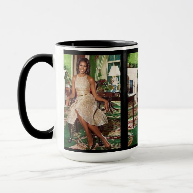 SOPHISTIQUÉ ÉLÉGANCE MICHELLE OBAMA mug (Gauche)