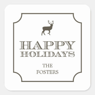 Sophistiqué Tag Holiday Stickers Cadeaux