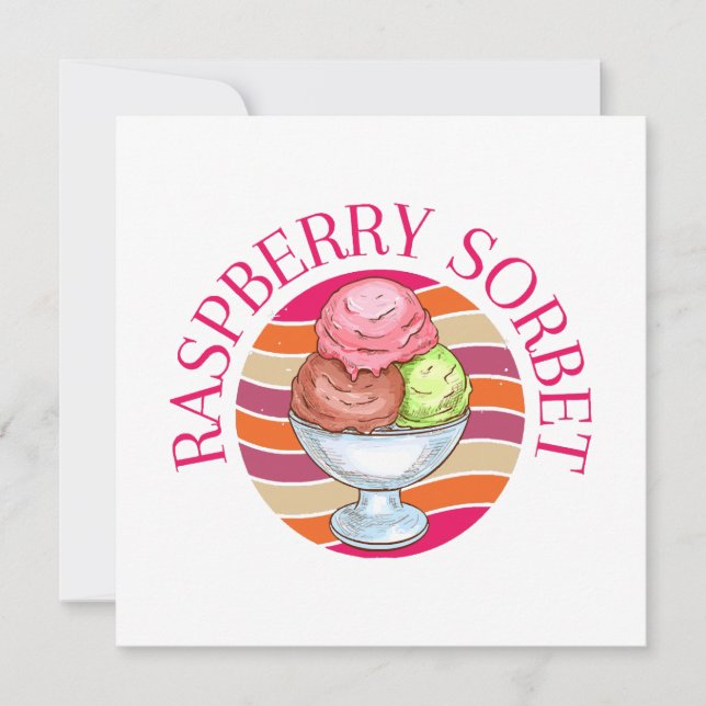 Sorbet de framboise (Devant)